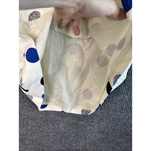 Talbots Womens Textured Polka Dot Skirt Size 12 Lined Office Preppy Business - Picture 3 of 7